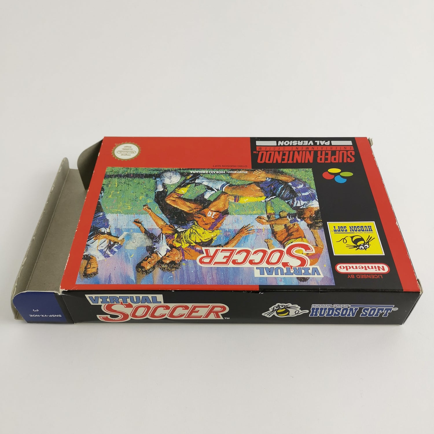 Super Nintendo game: Virtual Soccer - original packaging & instructions | SNES Soccer PAL