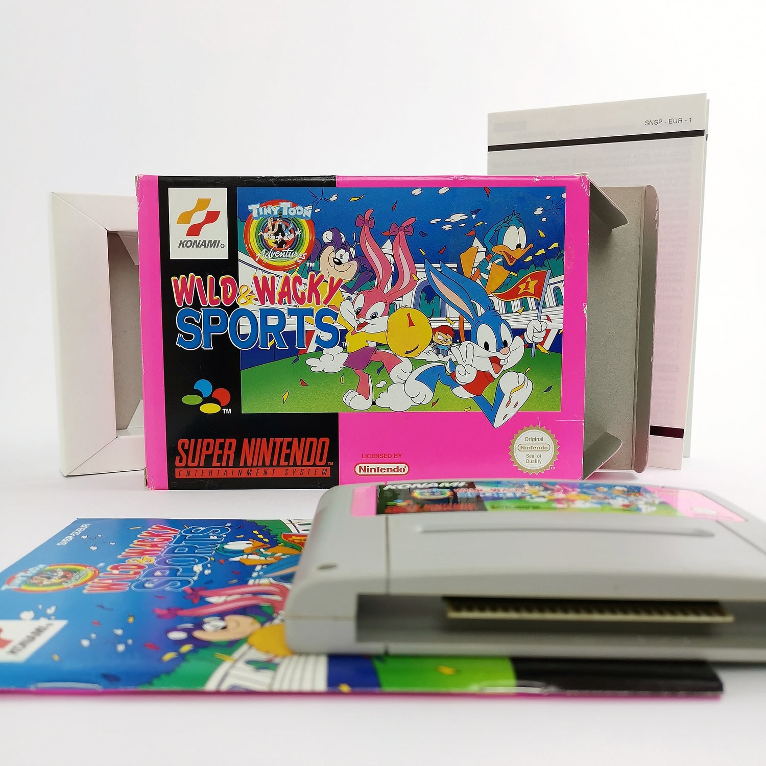 Super Nintendo game: Wild Wacky Sports - original packaging & instructions | SNES PAL Konami