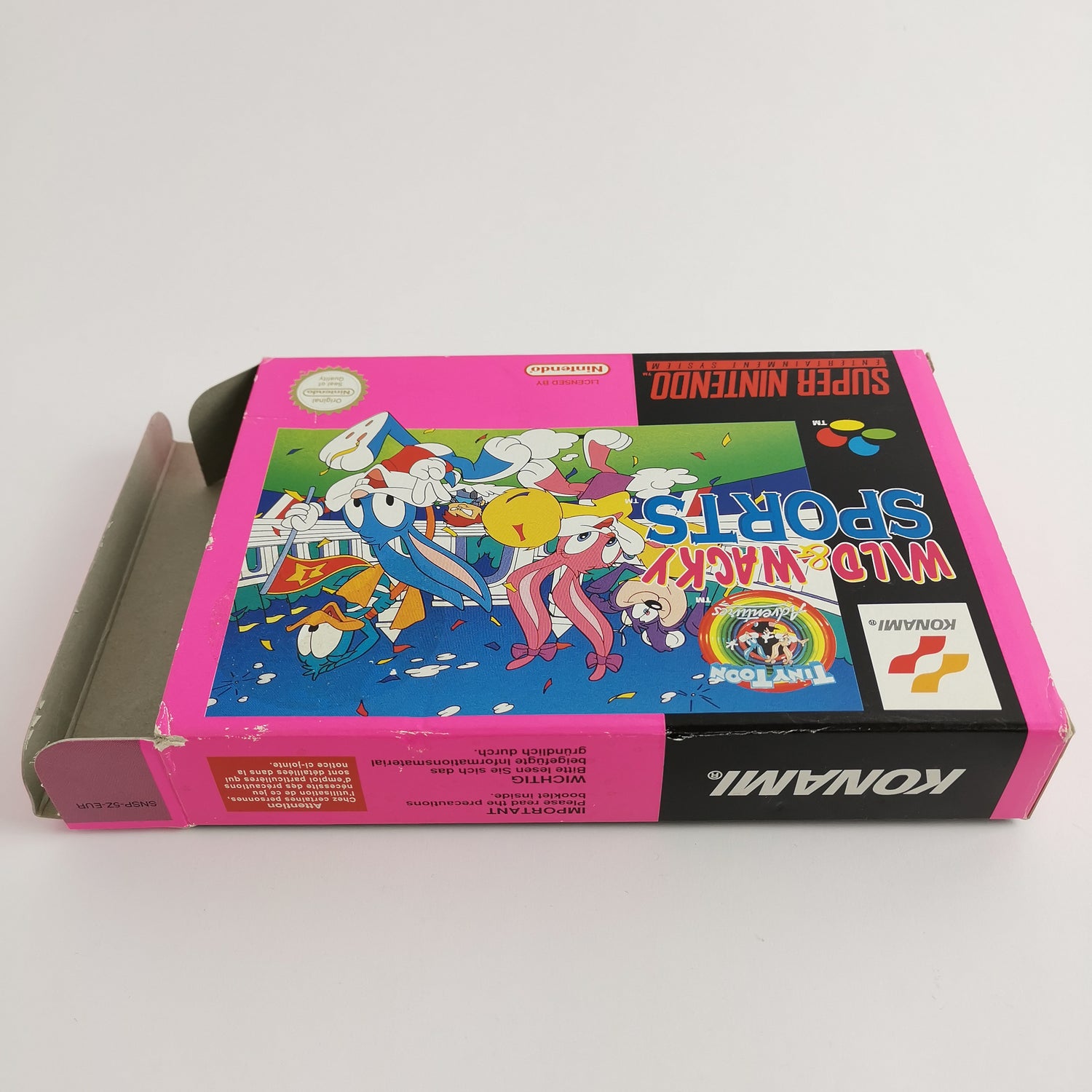 Super Nintendo game: Wild Wacky Sports - original packaging & instructions | SNES PAL Konami