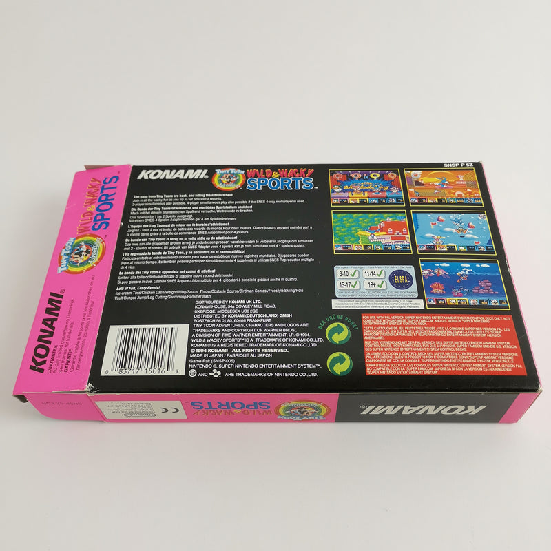 Super Nintendo game: Wild Wacky Sports - original packaging &amp; instructions | SNES PAL Konami