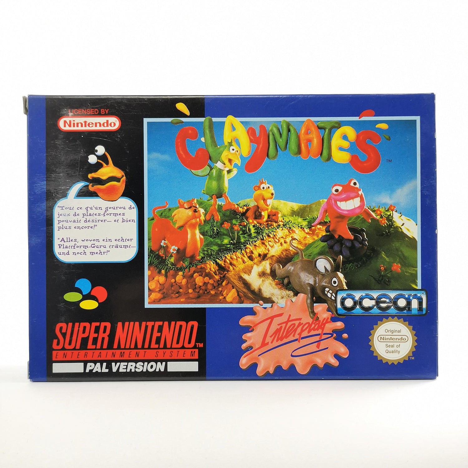 Super Nintendo game: Claymates by Interplay - original packaging & instructions | SNES PAL