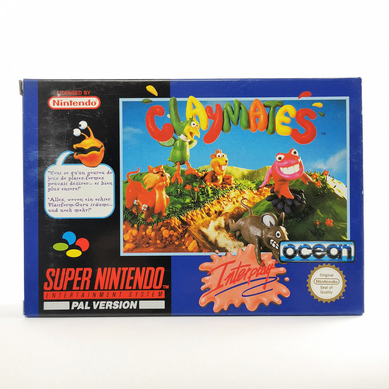 Super Nintendo game: Claymates by Interplay - original packaging &amp; instructions | SNES PAL