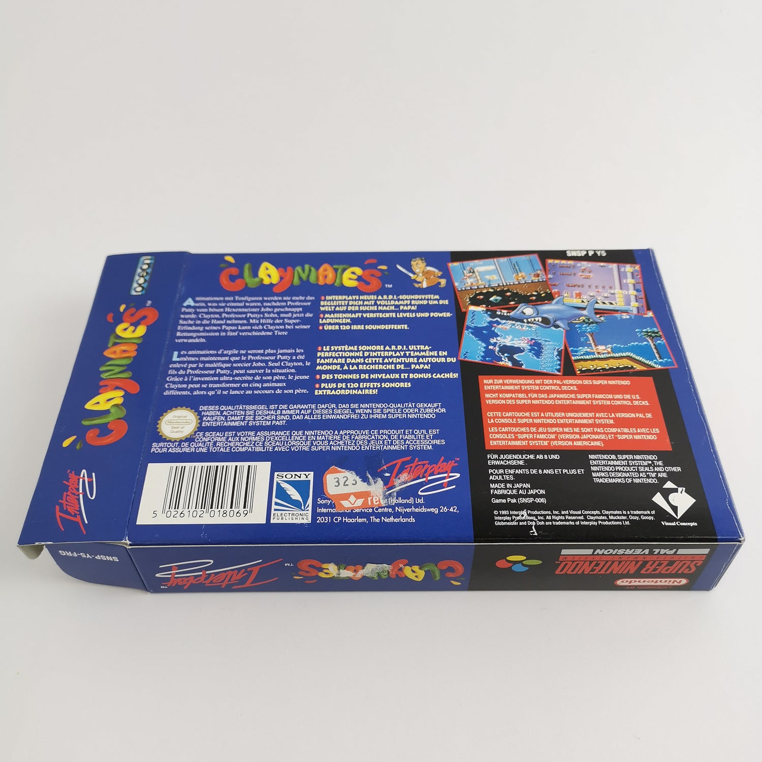 Super Nintendo game: Claymates by Interplay - original packaging & instructions | SNES PAL