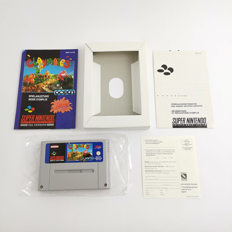 Super Nintendo game: Claymates by Interplay - original packaging &amp; instructions | SNES PAL