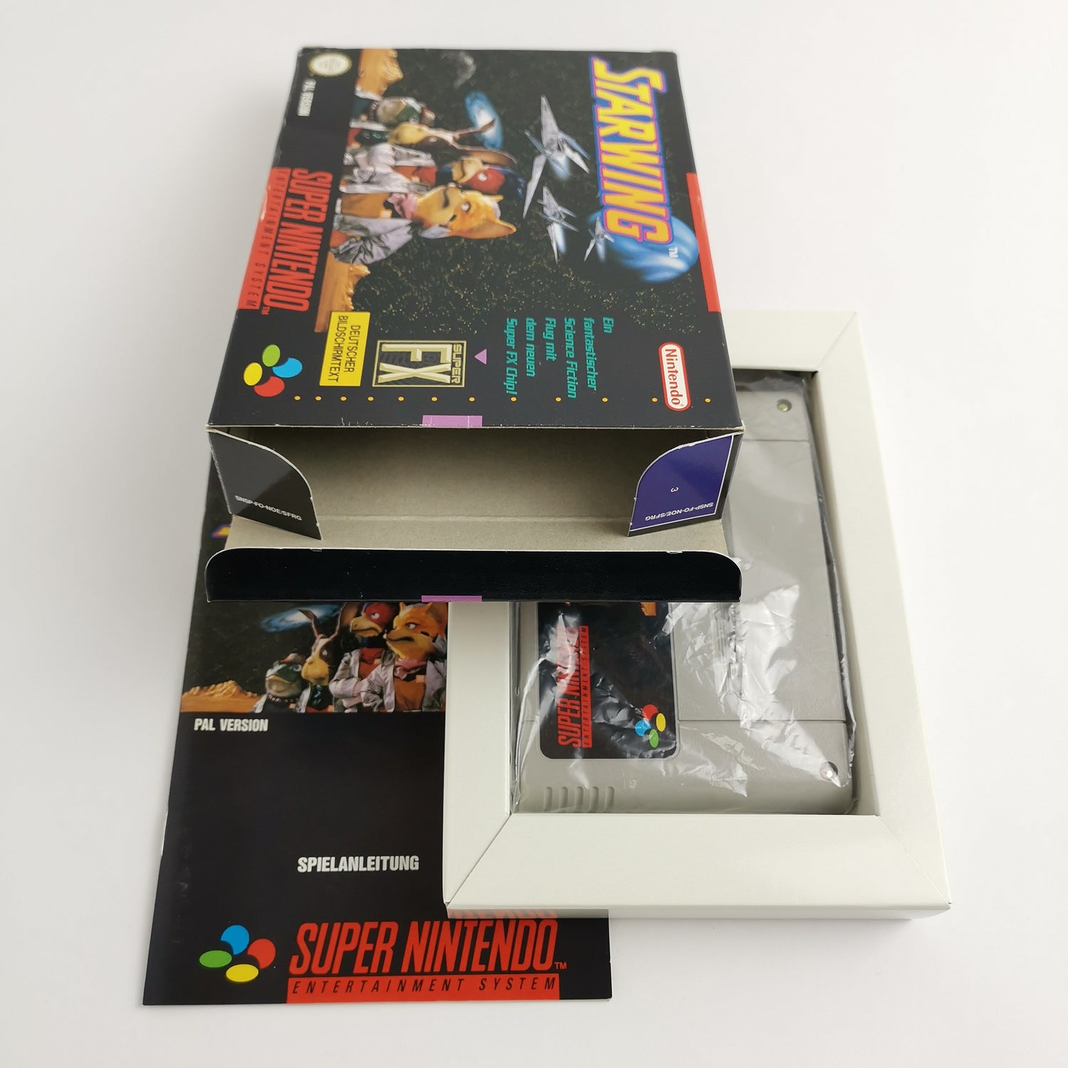 Super Nintendo game: Starwing - original packaging & instructions | SNES PAL NOE/SFRG