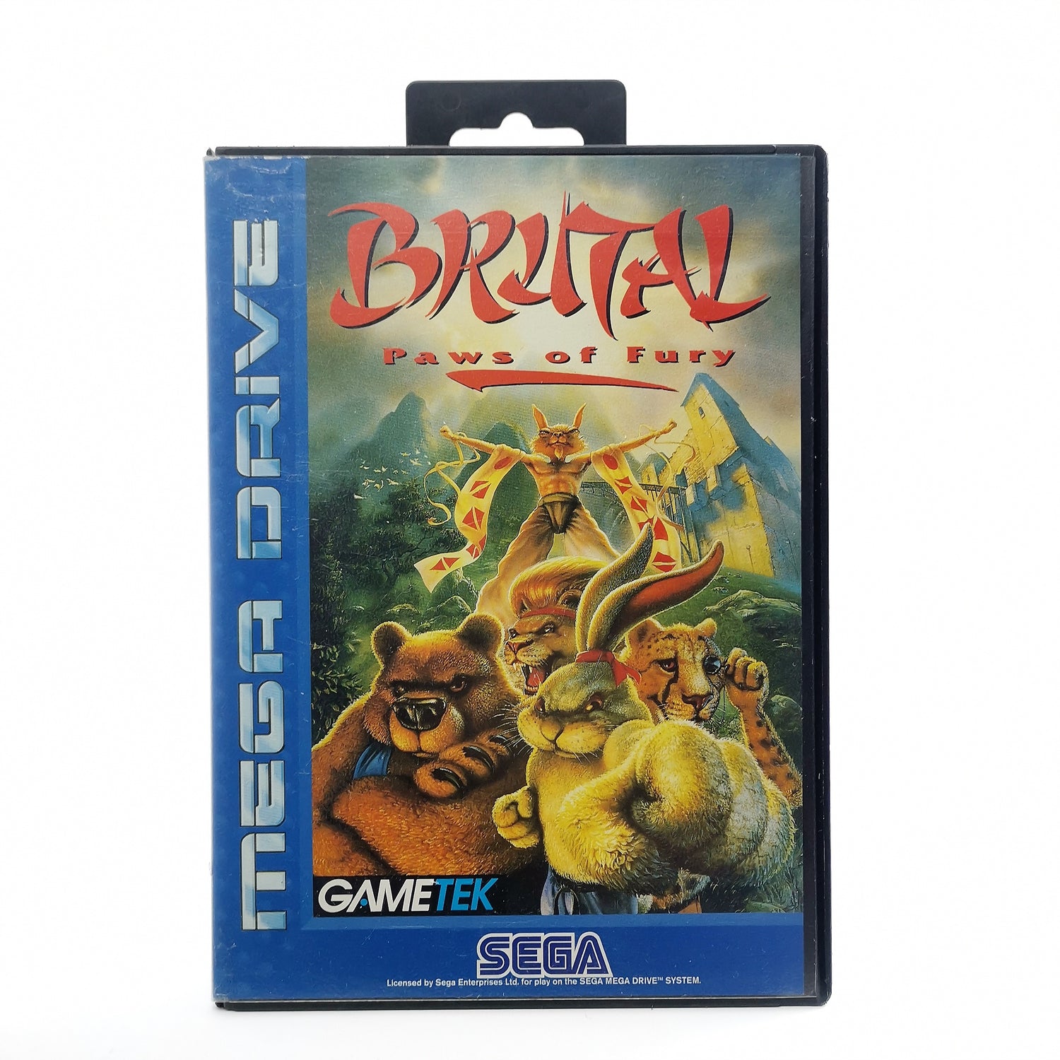 Sega Mega Drive Game: Brutal Paws of Fury - Original Packaging & Instructions | MD PAL