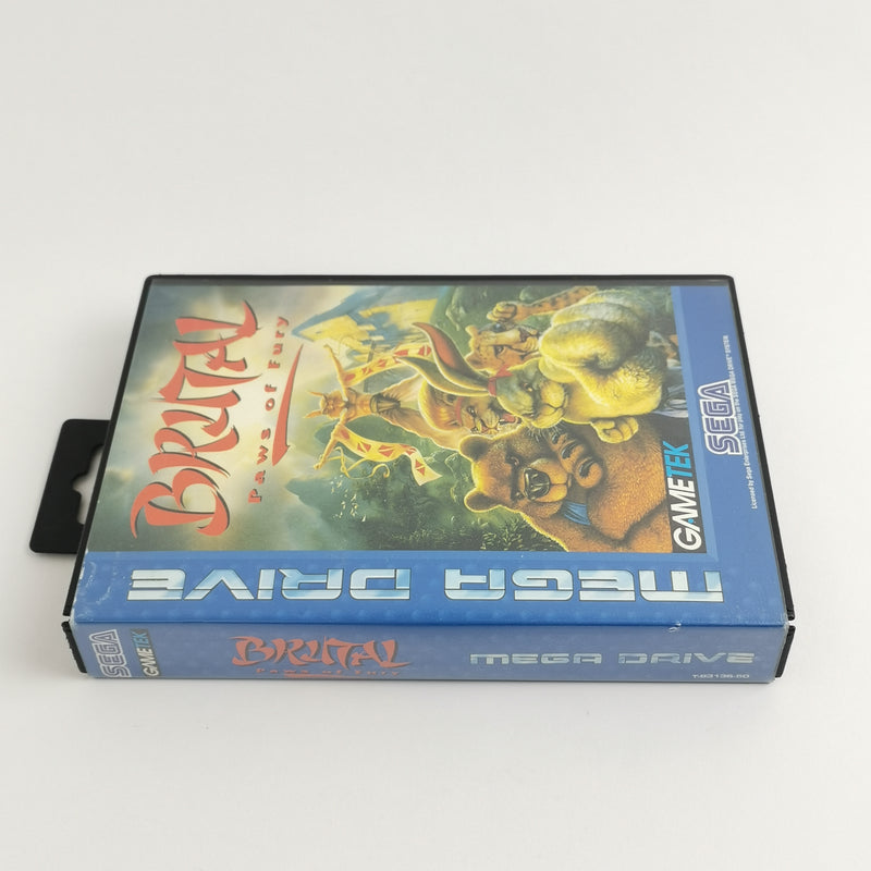 Sega Mega Drive Game: Brutal Paws of Fury - Original Packaging &amp; Instructions | MD PAL