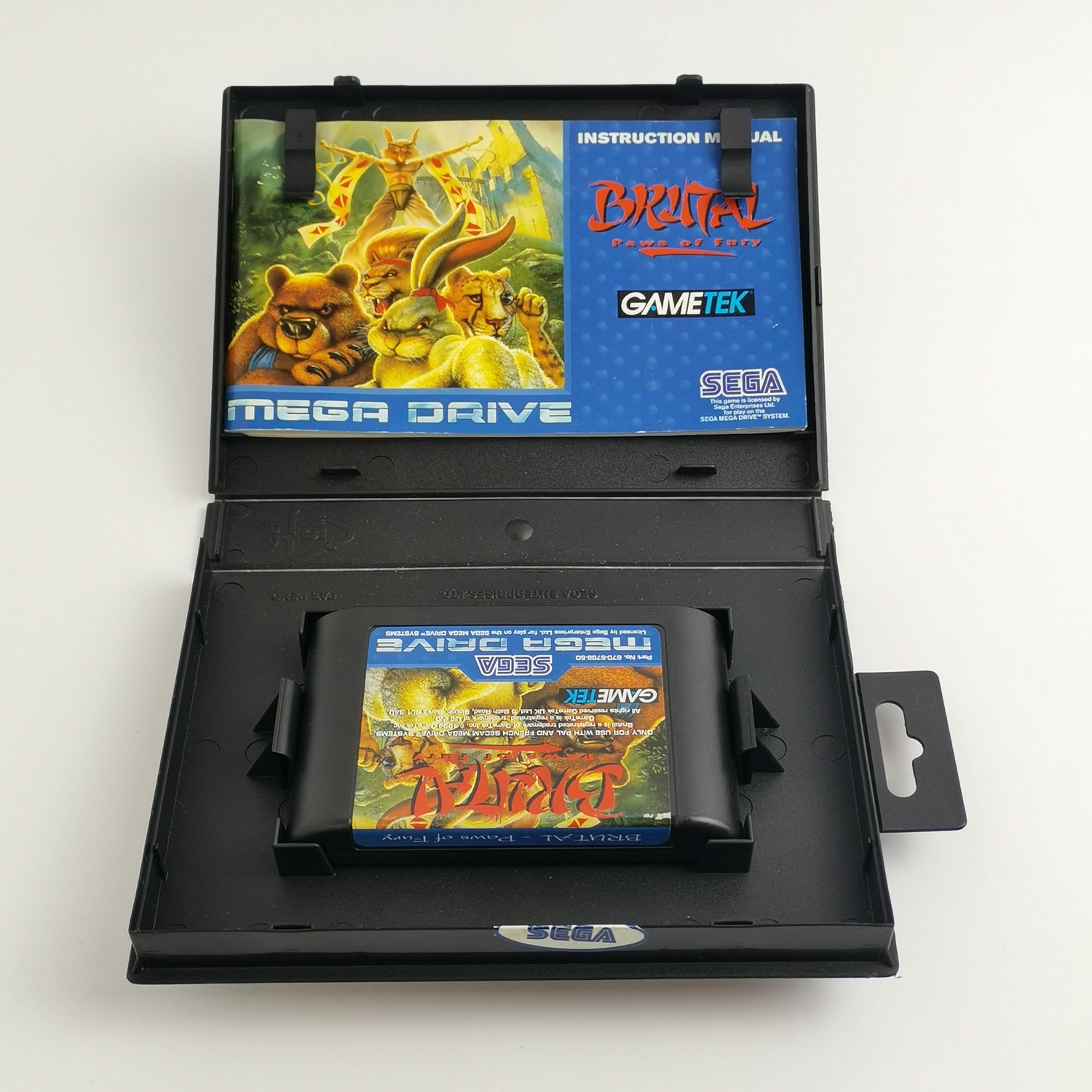 Sega Mega Drive Game: Brutal Paws of Fury - Original Packaging & Instructions | MD PAL