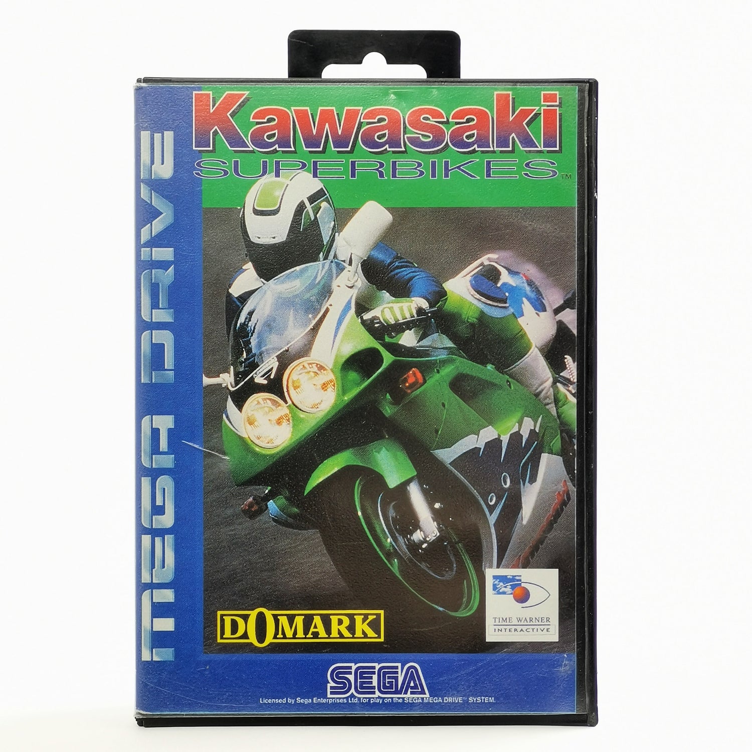 Sega Mega Drive Game: Kawasaki Superbikes - Original Packaging & Instructions | MD PAL