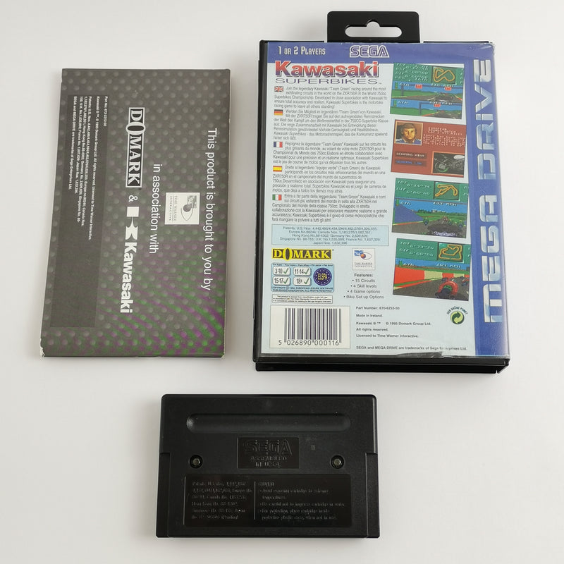 Sega Mega Drive Game: Kawasaki Superbikes - Original Packaging &amp; Instructions | MD PAL