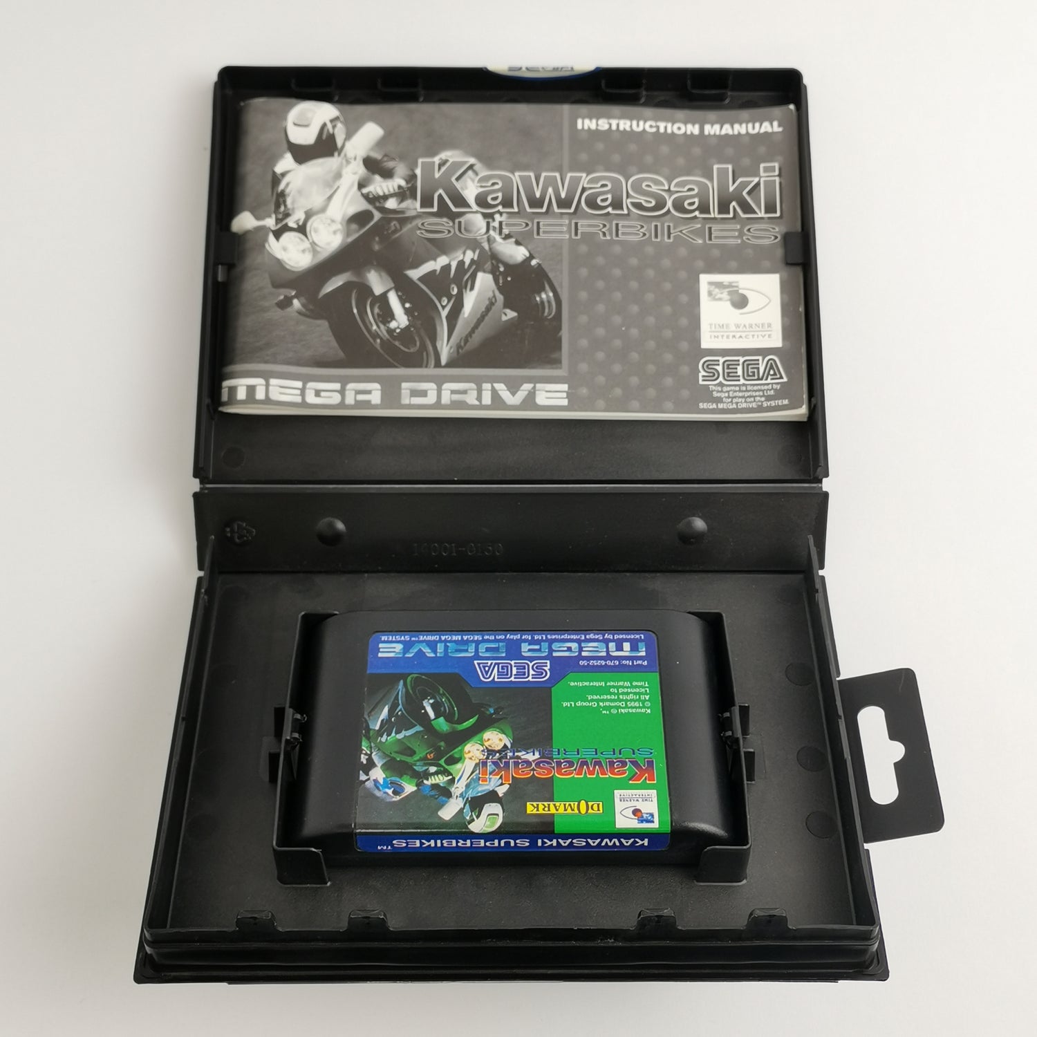 Sega Mega Drive Game: Kawasaki Superbikes - Original Packaging & Instructions | MD PAL