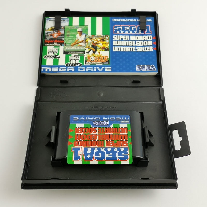 Sega Mega Drive Game: Sega Sports 1 (3 in 1 Cartridge) - Original Packaging &amp; Instructions | PAL