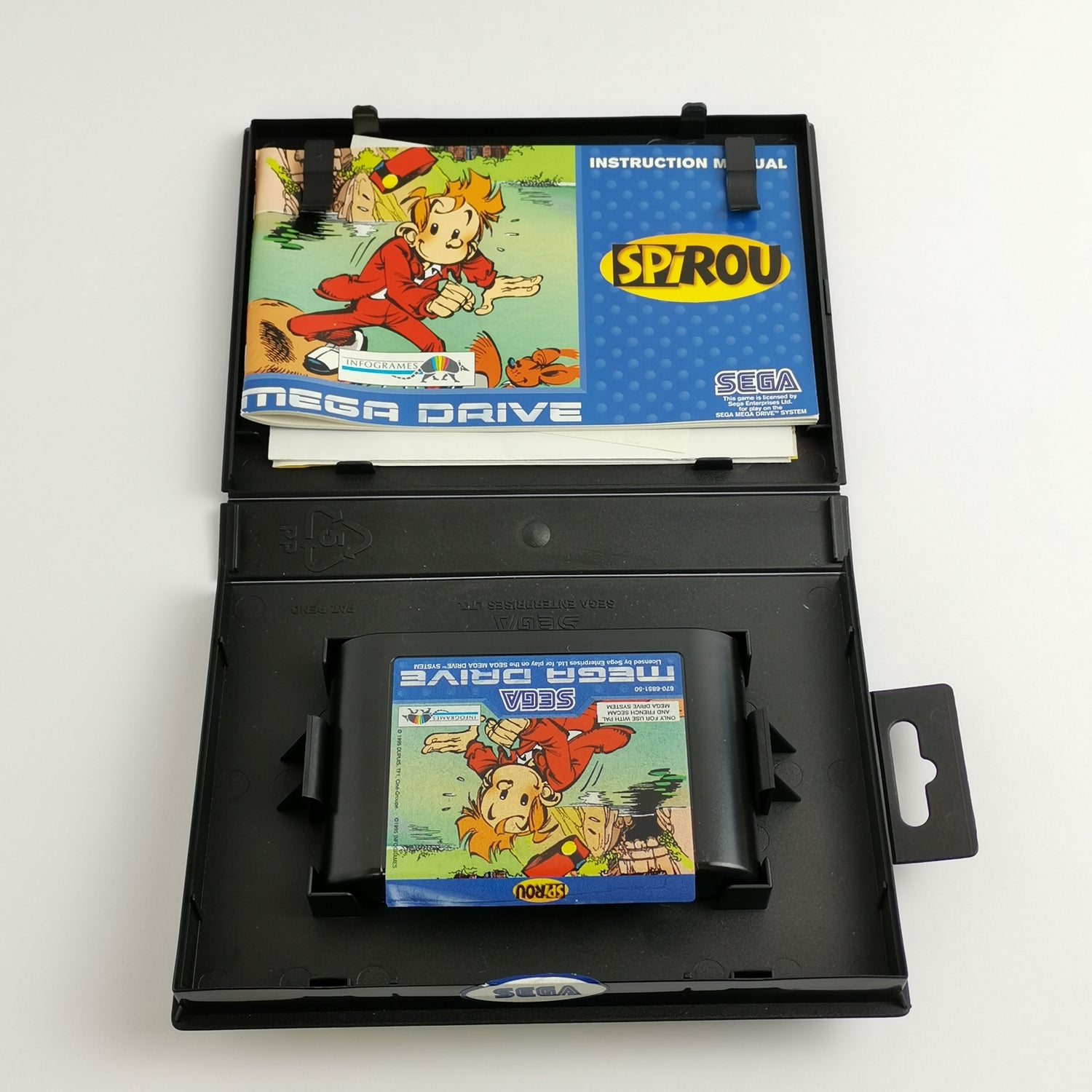 Sega Mega Drive Game: Spirou + Poster - Original Packaging & Instructions | MD PAL 16-bit