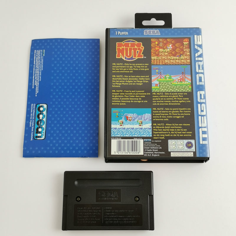 Sega Mega Drive Spiel : MR. Nutz - OVP & Anleitung | MD PAL - 16-Bit Cartridge