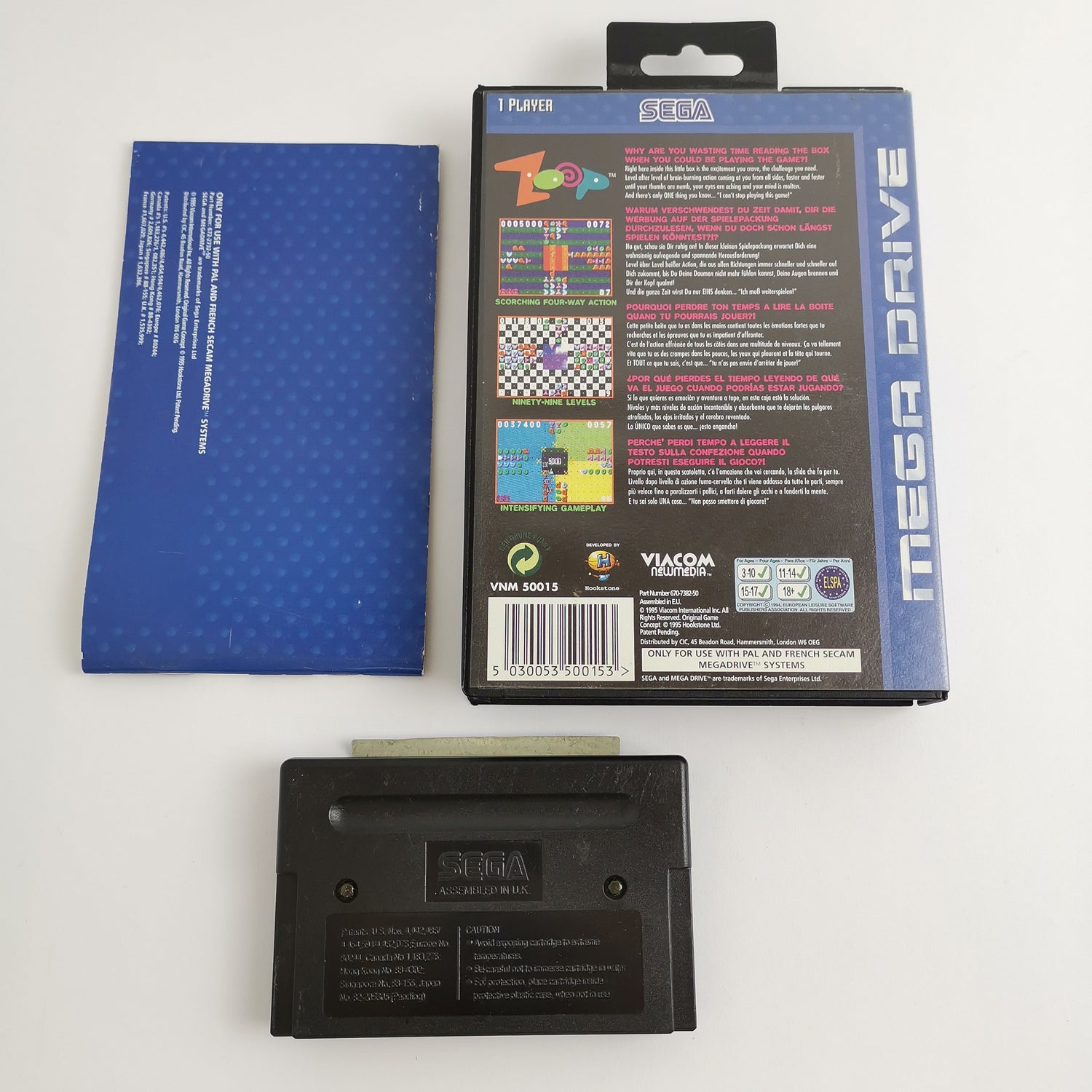 Sega Mega Drive Game: Zoop - Original Packaging & Instructions | MD PAL 16-bit [1]