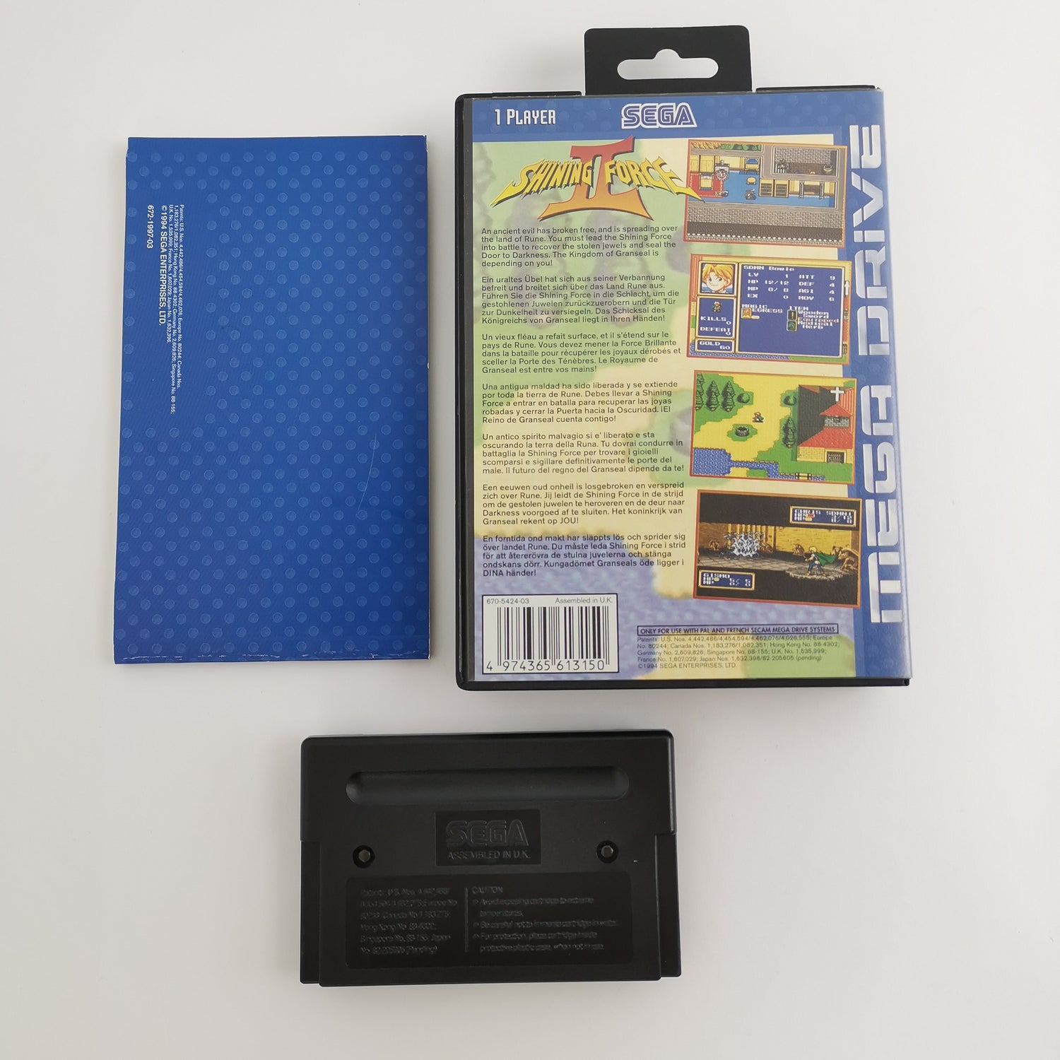 Sega Mega Drive games: Blue original packaging & instructions (all in mint condition) - game selectable