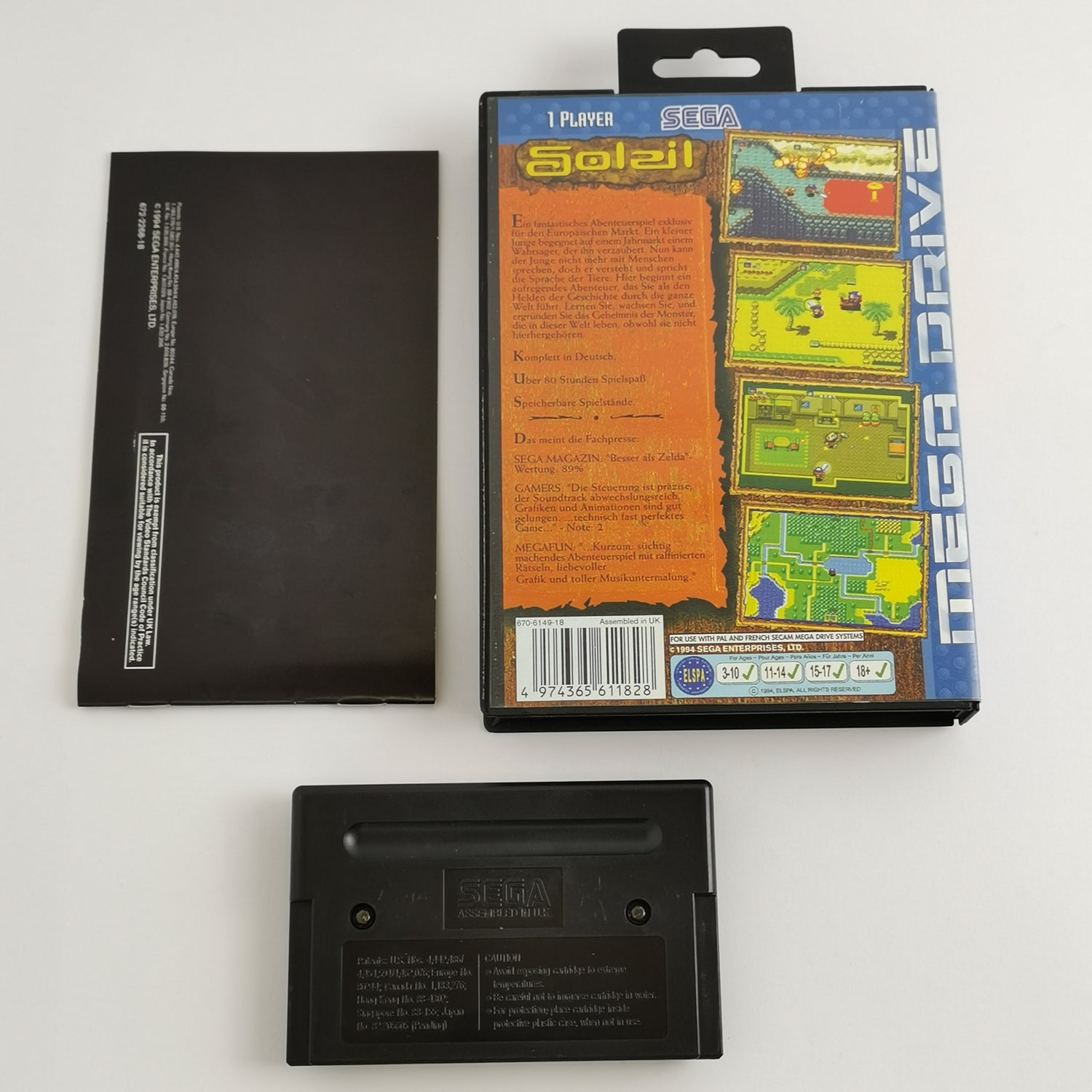 Sega Mega Drive games: Blue original packaging & instructions (all in mint condition) - game selectable