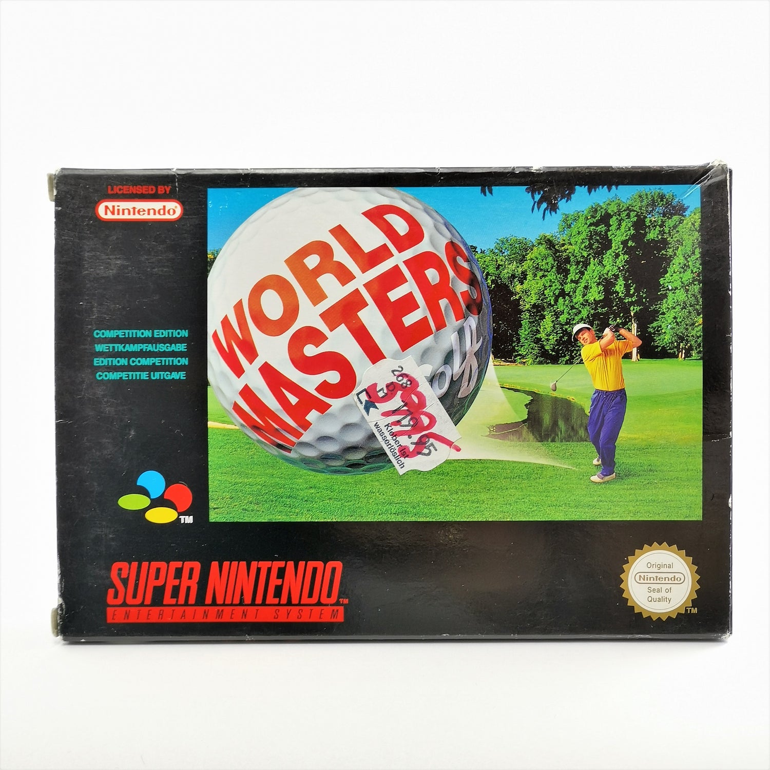 Super Nintendo game: World Masters Golf - original packaging & instructions PAL EUR | SNES 16bit