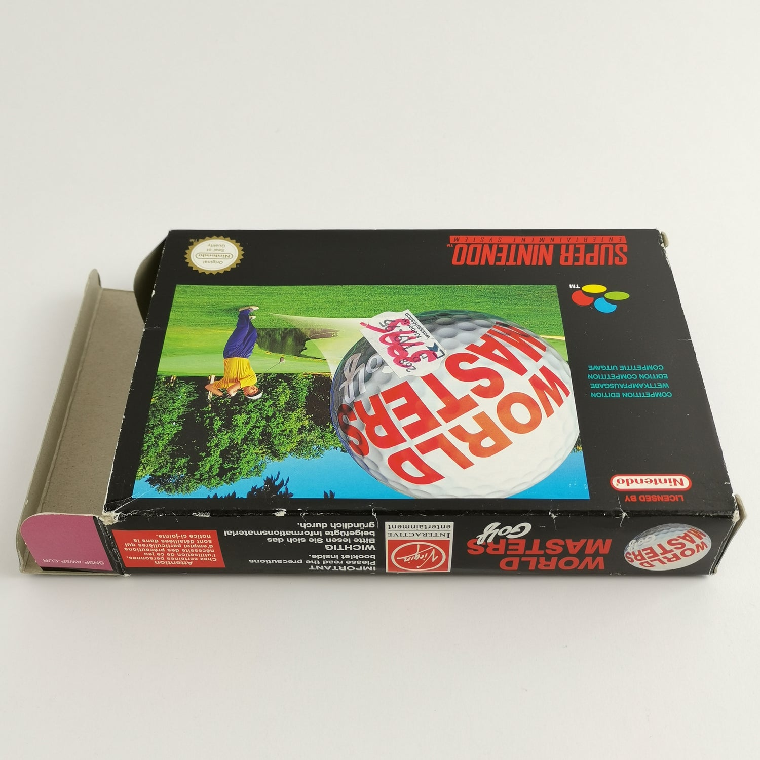 Super Nintendo game: World Masters Golf - original packaging & instructions PAL EUR | SNES 16bit