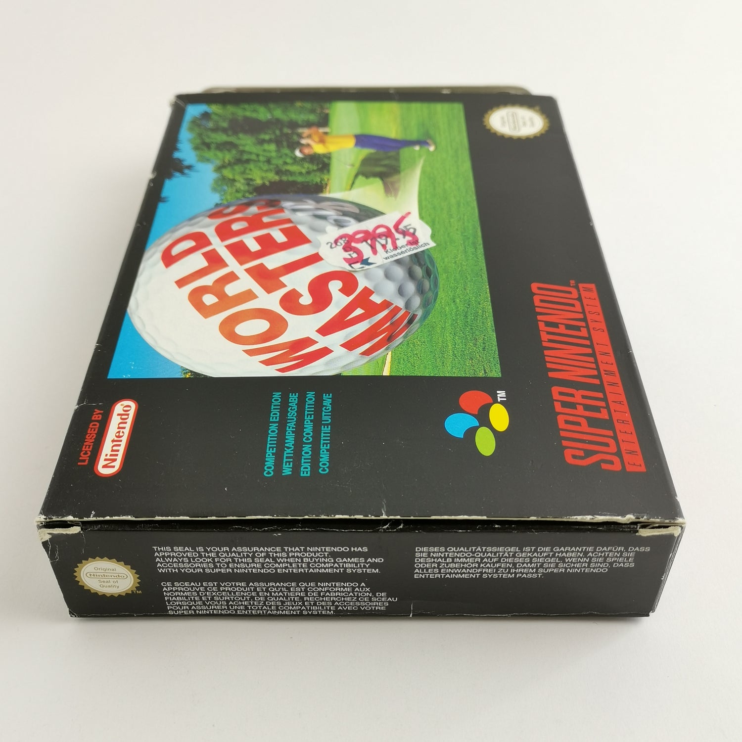 Super Nintendo game: World Masters Golf - original packaging & instructions PAL EUR | SNES 16bit