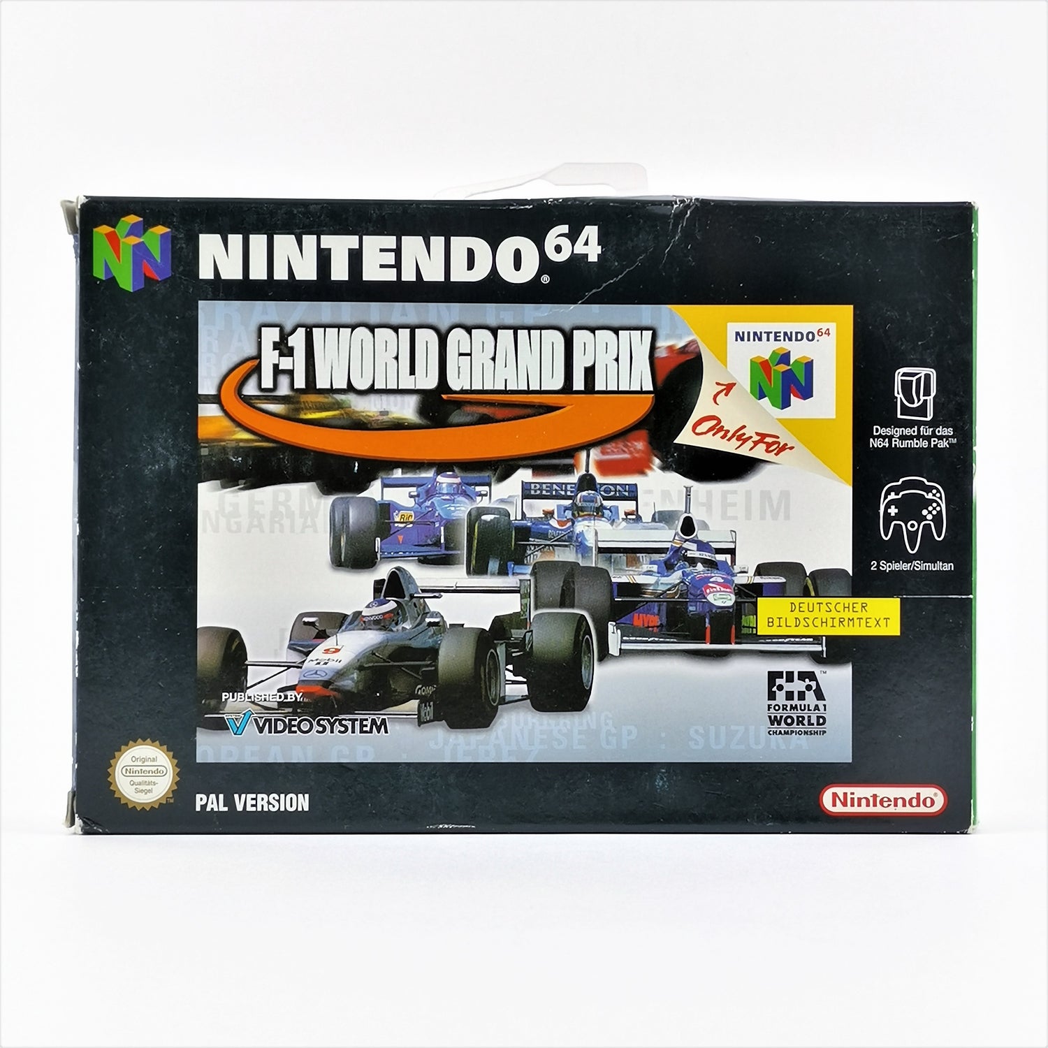 Nintendo 64 game: F-1 World Grand Prix - original packaging and instructions PAL | N64