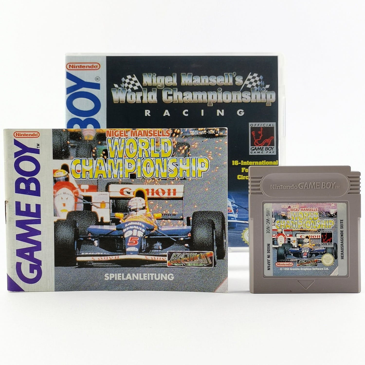 Nintendo Game Boy Classic Game: Nigel Mansell's World Championship - Module PAL