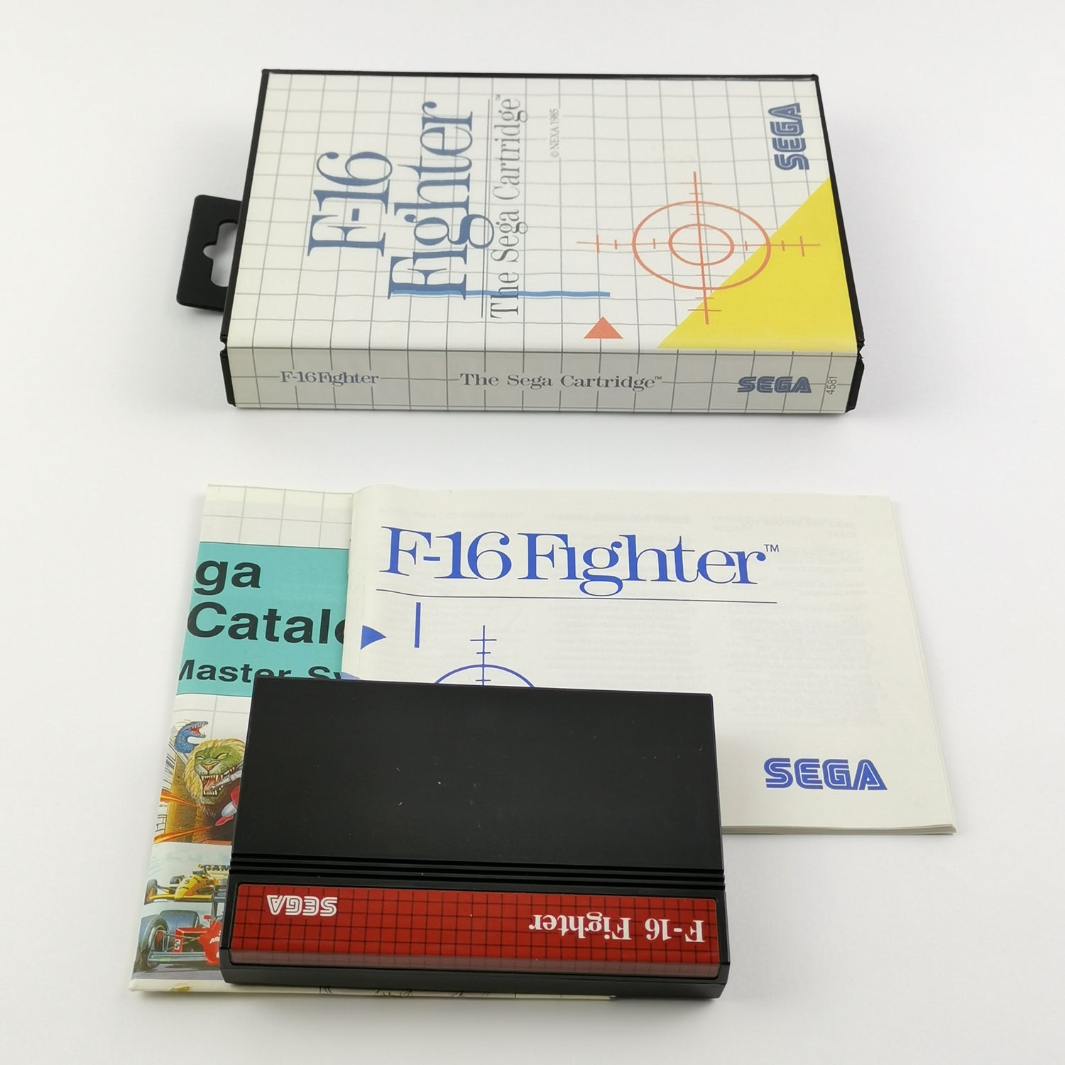 Sega Master System Game: F-16 Fighter - OVP & Instructions PAL | MS cartridge