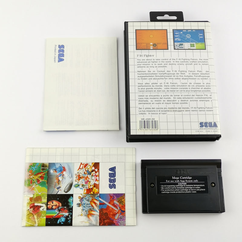 Sega Master System Game: F-16 Fighter - OVP &amp; Instructions PAL | MS cartridge