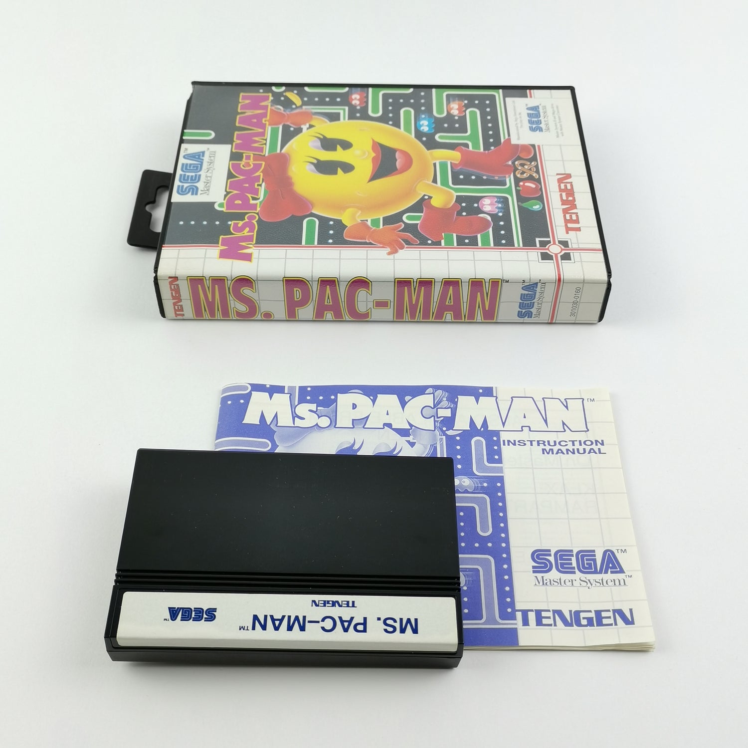 Sega Master System Game: Ms. Pac-Man - OVP & Instructions PAL | MS cartridge