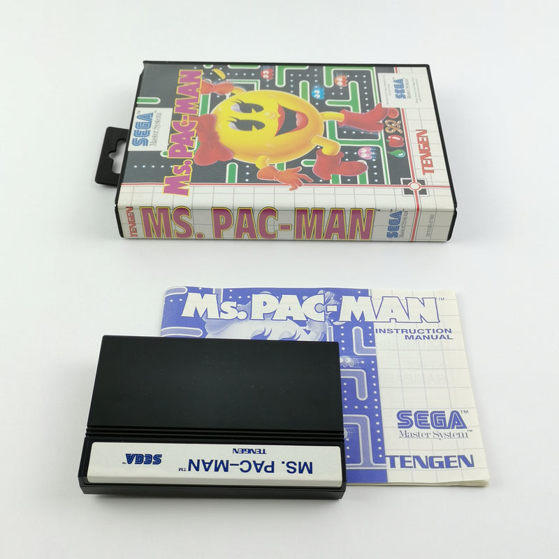 Sega Master System Game: Ms. Pac-Man - OVP &amp; Instructions PAL | MS cartridge