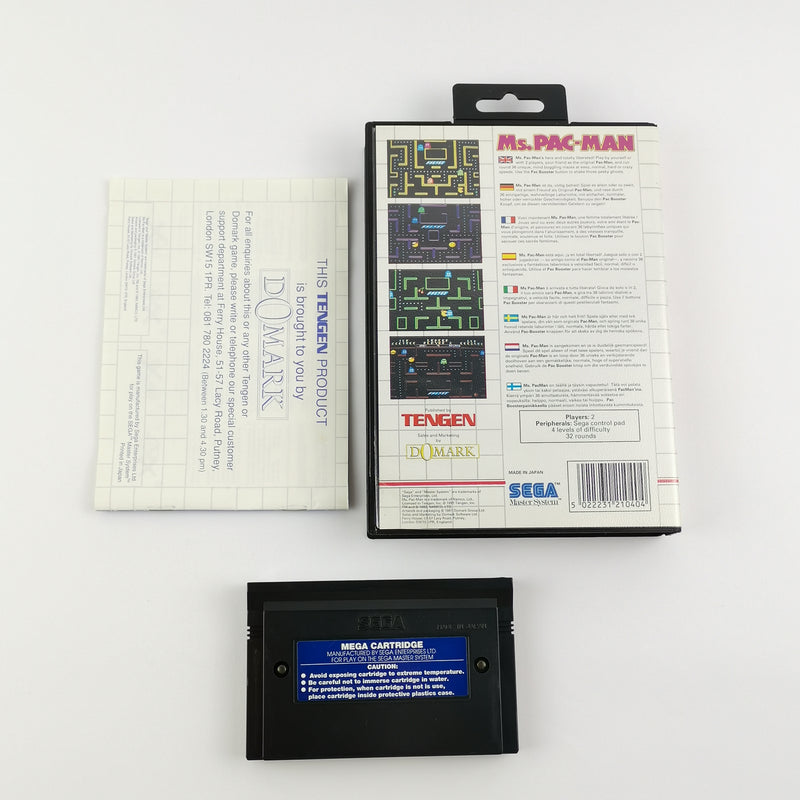 Sega Master System Game: Ms. Pac-Man - OVP &amp; Instructions PAL | MS cartridge