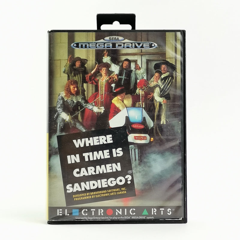 Sega Mega Drive game: Where in The World is Carmen Sandiego - original packaging instructions