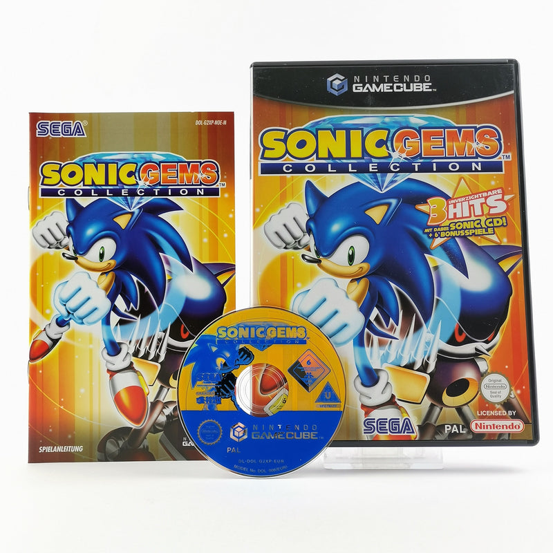 Nintendo Gamecube game: Sonic Gems Collection - original packaging &amp; instructions PAL GC