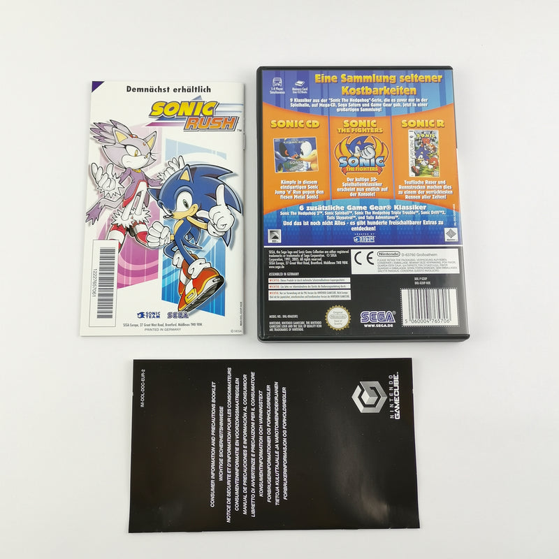 Nintendo Gamecube game: Sonic Gems Collection - original packaging &amp; instructions PAL GC