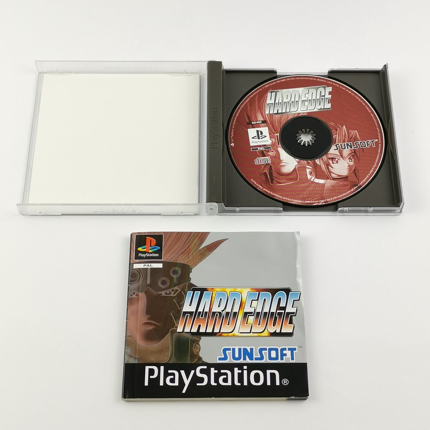 Sony Playstation 1 Game: Hard Edge - OVP & Instructions PAL | PS1 PSX Sunsoft