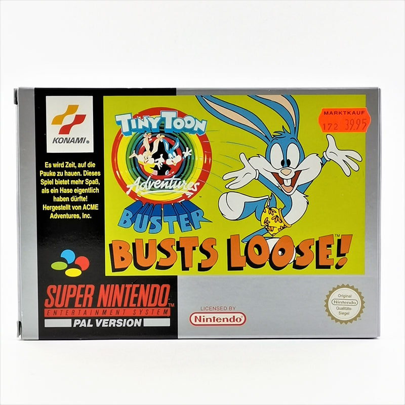 Super Nintendo game: Tiny Toon Adventures - original packaging &amp; instructions | SNES PAL NOE-1