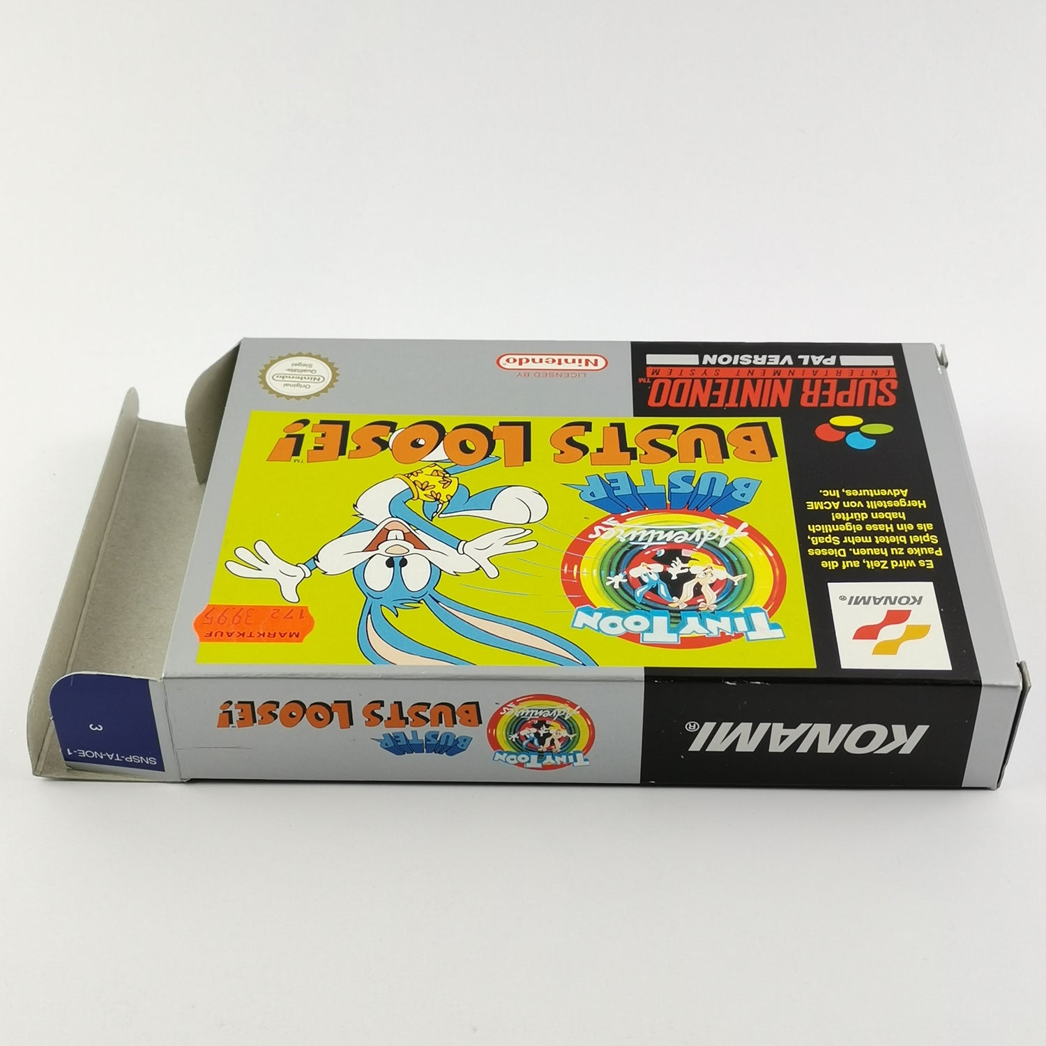 Super Nintendo game: Tiny Toon Adventures - original packaging & instructions | SNES PAL NOE-1