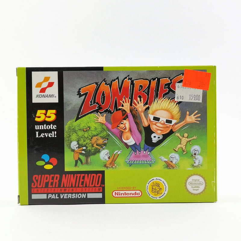 Super Nintendo Game: Zombies - Original Packaging &amp; Instructions | SNES CIB Cartridge PAL NOE