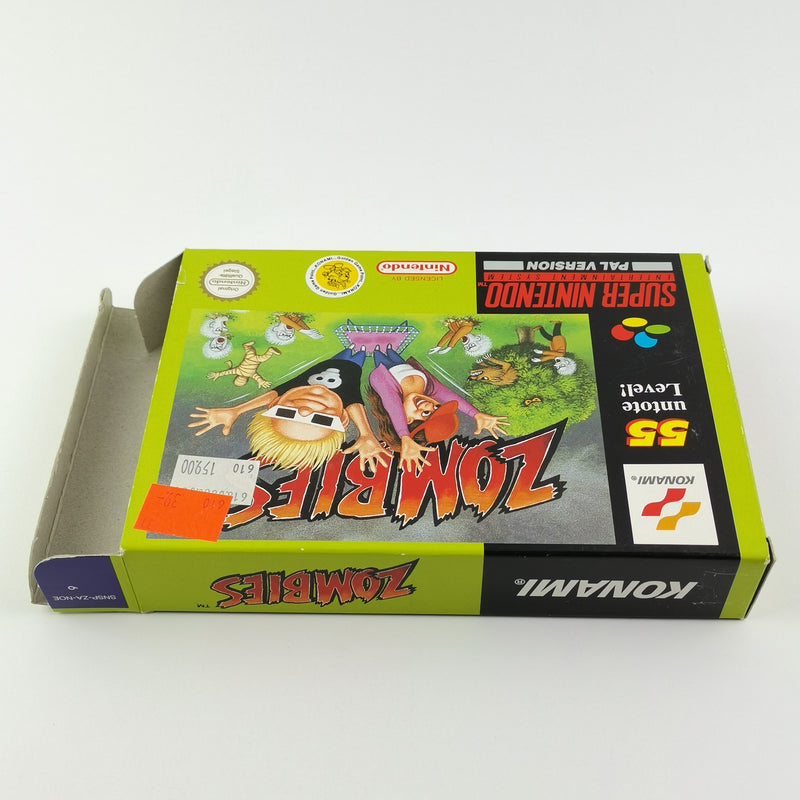 Super Nintendo Game: Zombies - Original Packaging &amp; Instructions | SNES CIB Cartridge PAL NOE