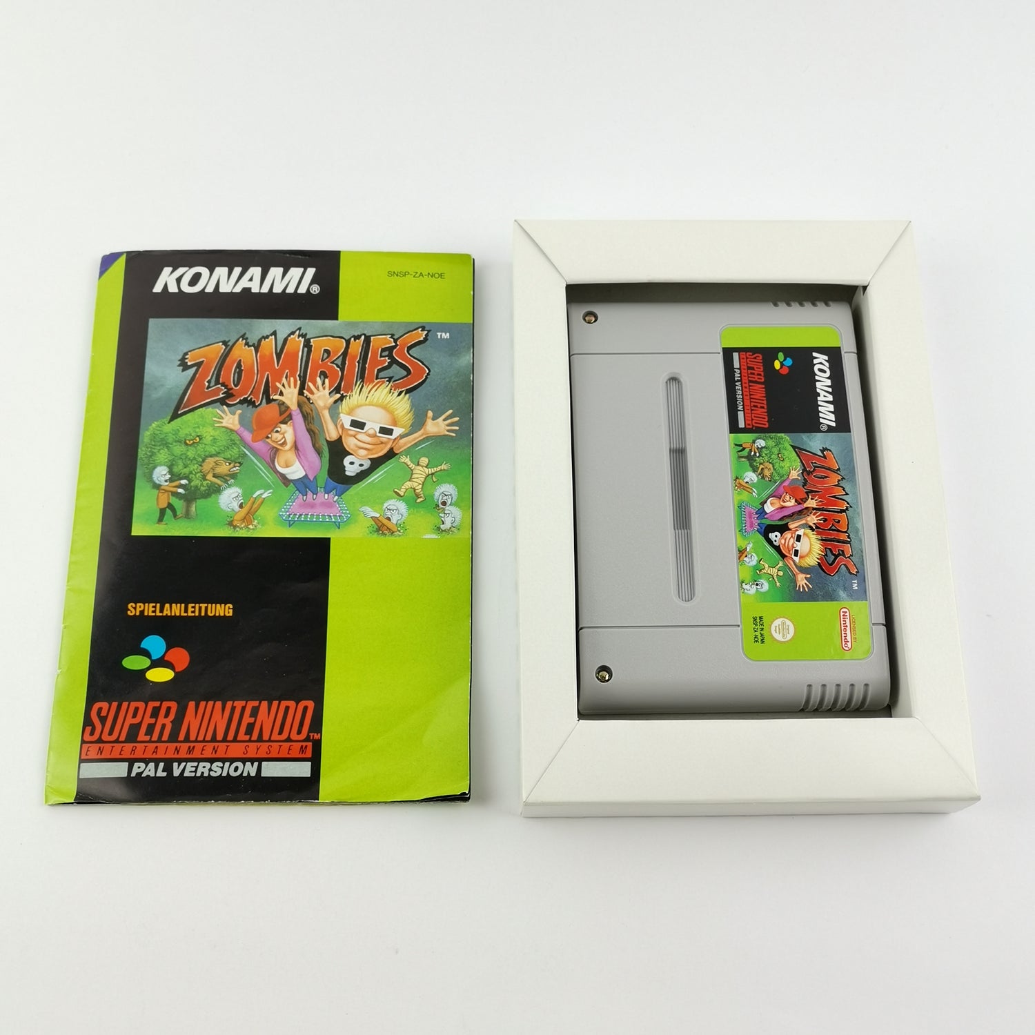 Super Nintendo Game: Zombies - Original Packaging & Instructions | SNES CIB Cartridge PAL NOE