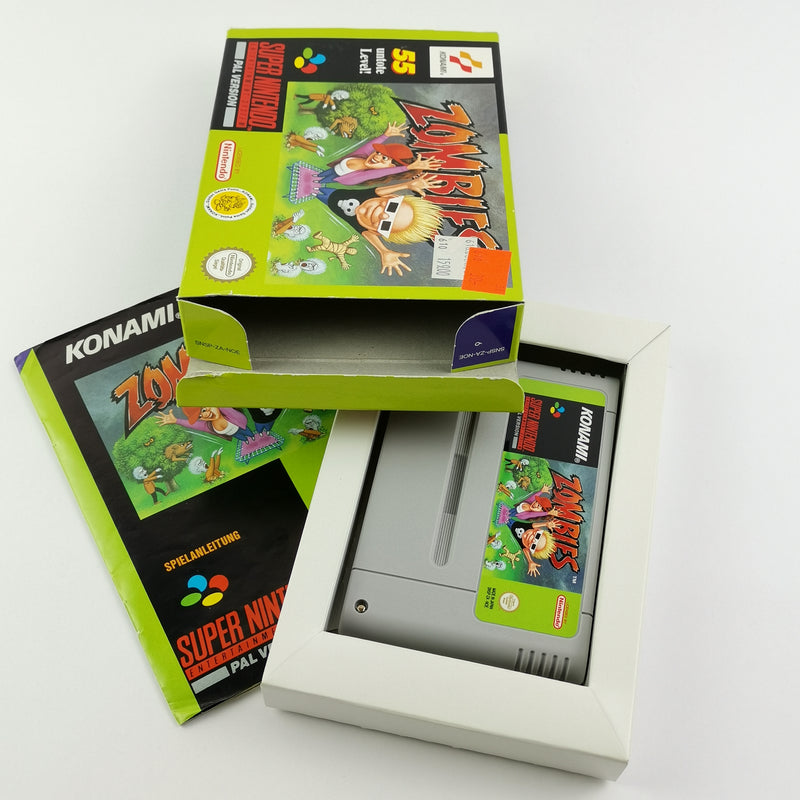 Super Nintendo Game: Zombies - Original Packaging &amp; Instructions | SNES CIB Cartridge PAL NOE