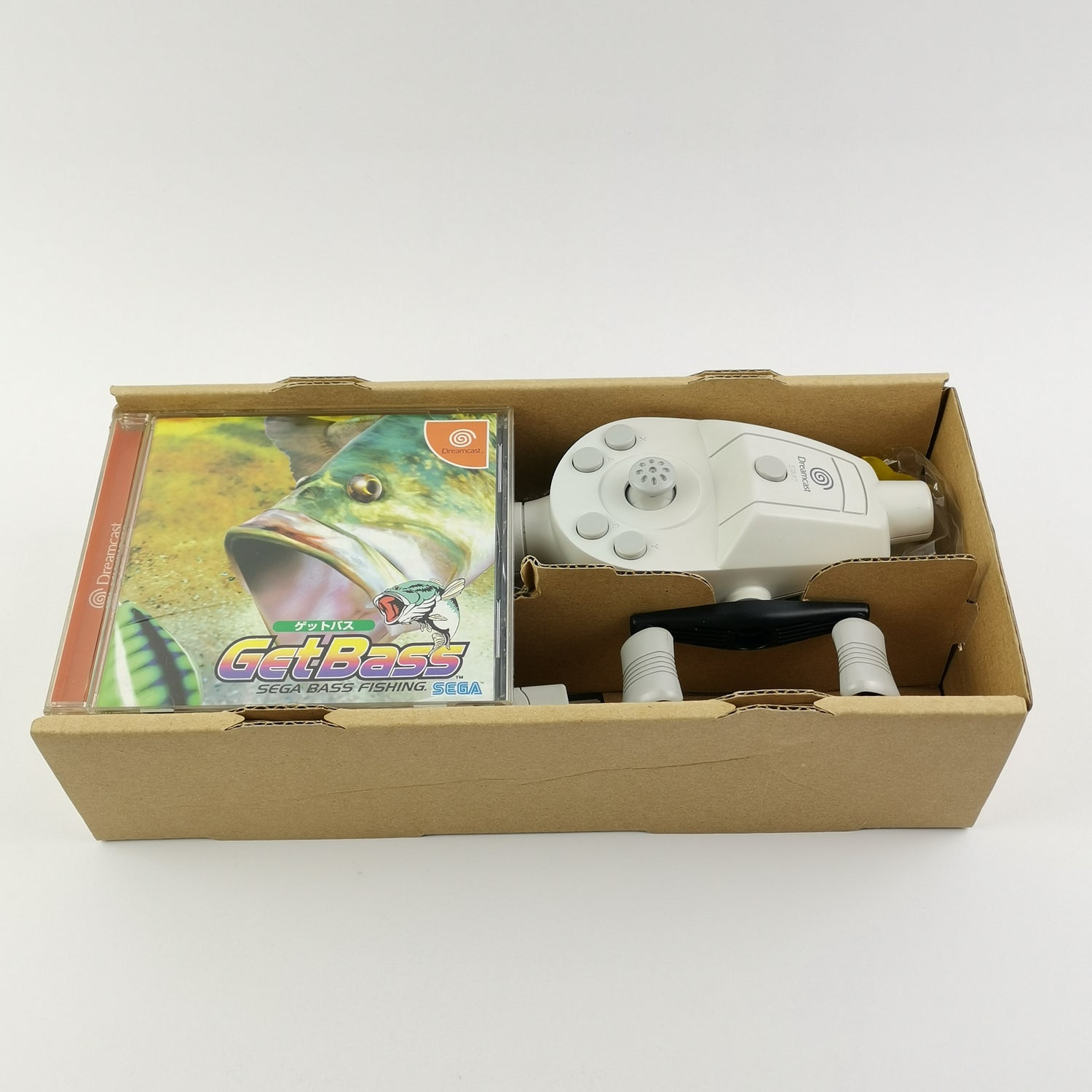 Sega Dreamcast Spiel : Get Bass Sega Bass Fishing Pak mit Angel - OVP
