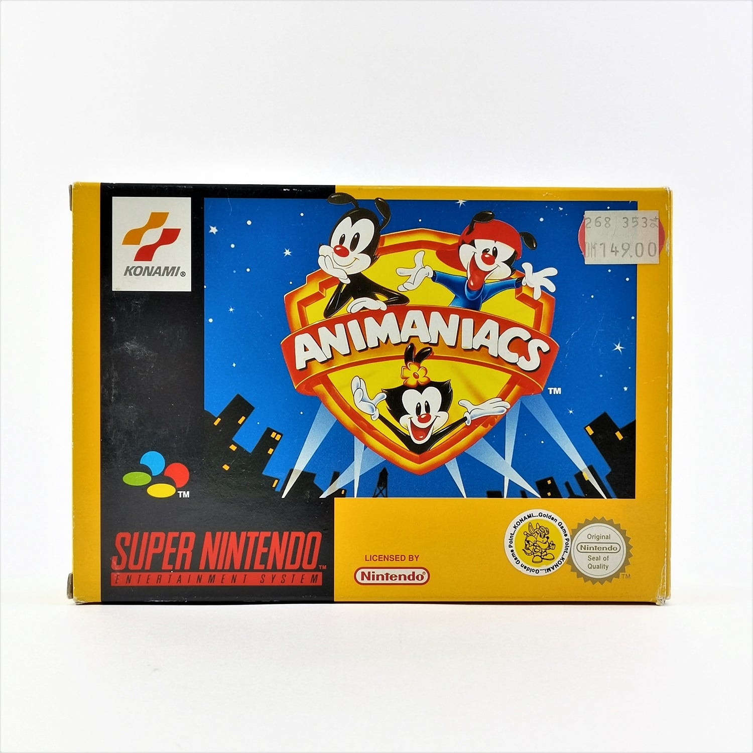 Super Nintendo Game: Animaniacs - OVP & Instructions PAL | SNES 16bit cartridge