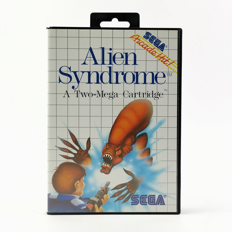 Sega Master System game: Alien Syndrome - original packaging &amp; 2 instructions PAL MS cartridge