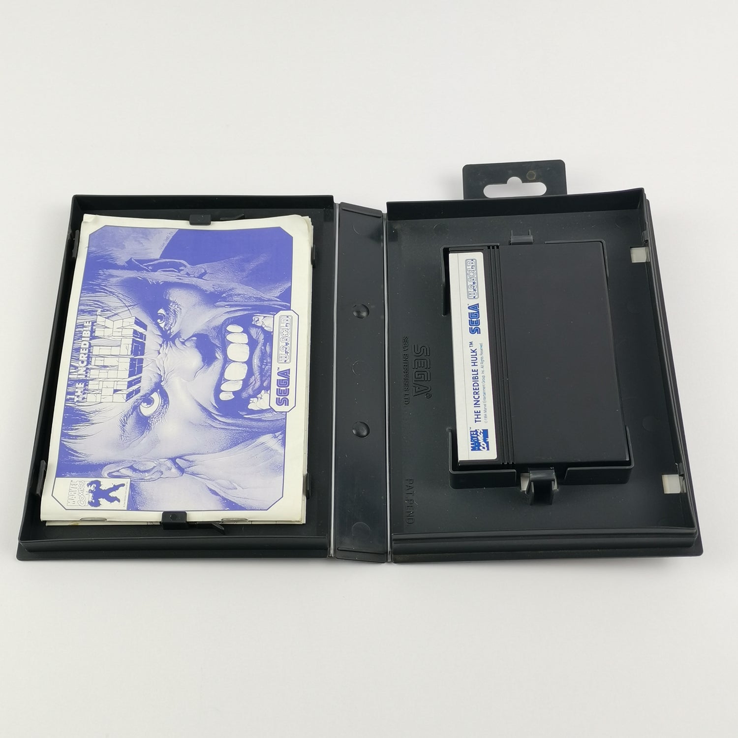 Sega Master System game: The Incredible Hulk - original packaging & instructions PAL cartridge