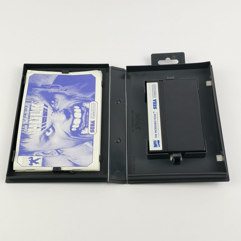 Sega Master System game: The Incredible Hulk - original packaging &amp; instructions PAL cartridge