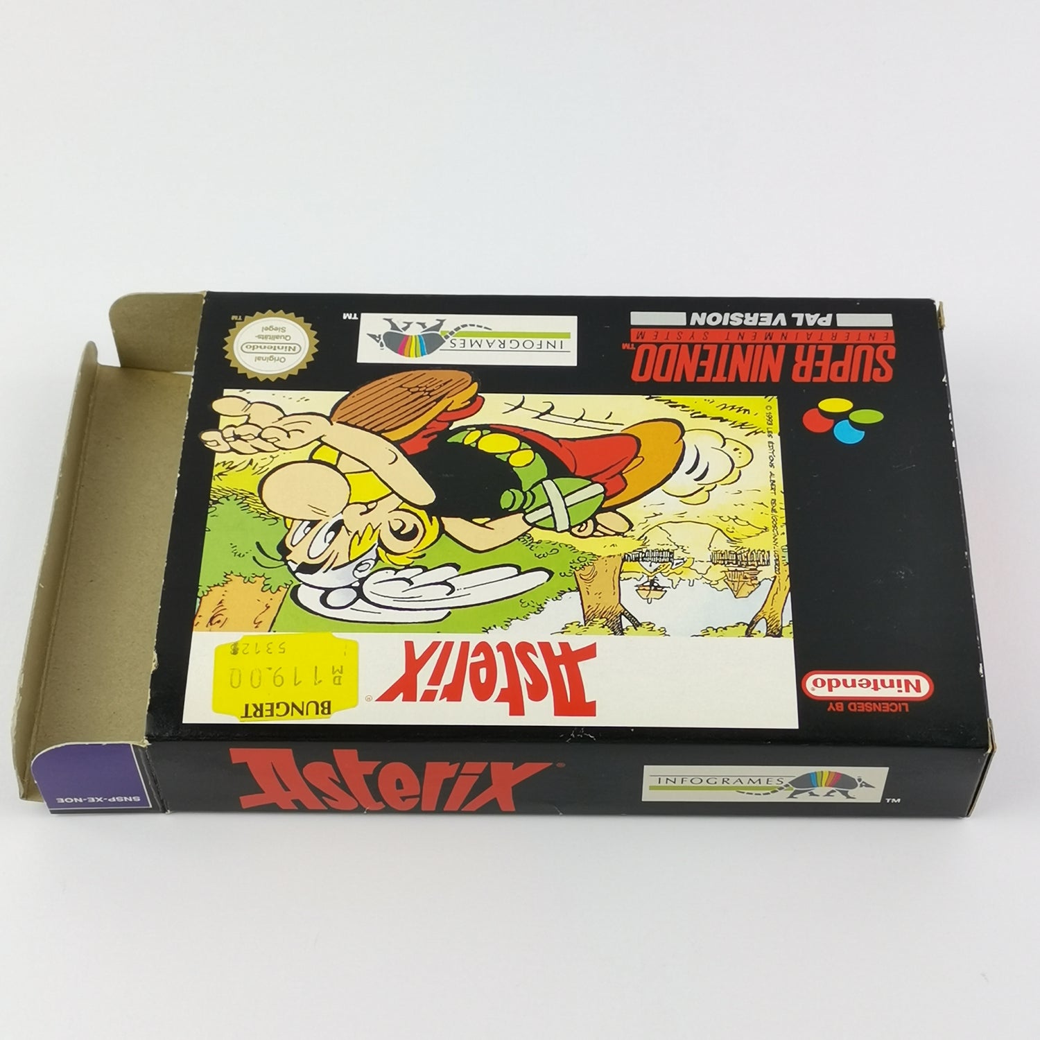 Super Nintendo game: Asterix - original packaging & instructions PAL version | SNES cartridge