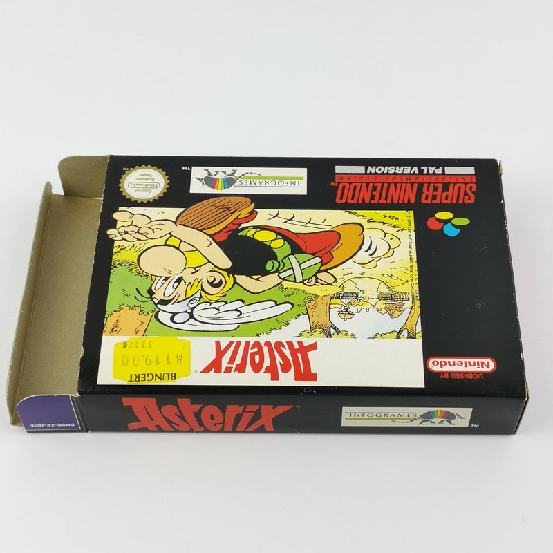 Super Nintendo game: Asterix - original packaging &amp; instructions PAL version | SNES cartridge