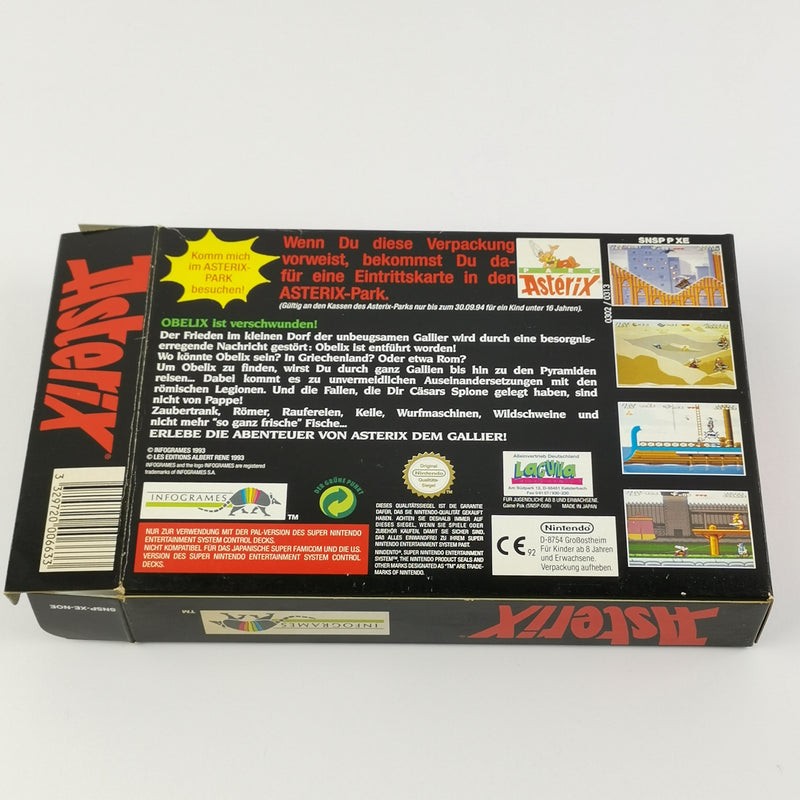 Super Nintendo game: Asterix - original packaging &amp; instructions PAL version | SNES cartridge