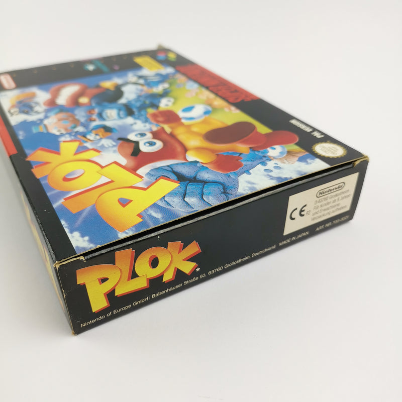 Super Nintendo Spiel : Plok - OVP & Anleitung PAL Version | SNES Cartridge